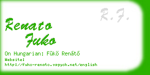 renato fuko business card